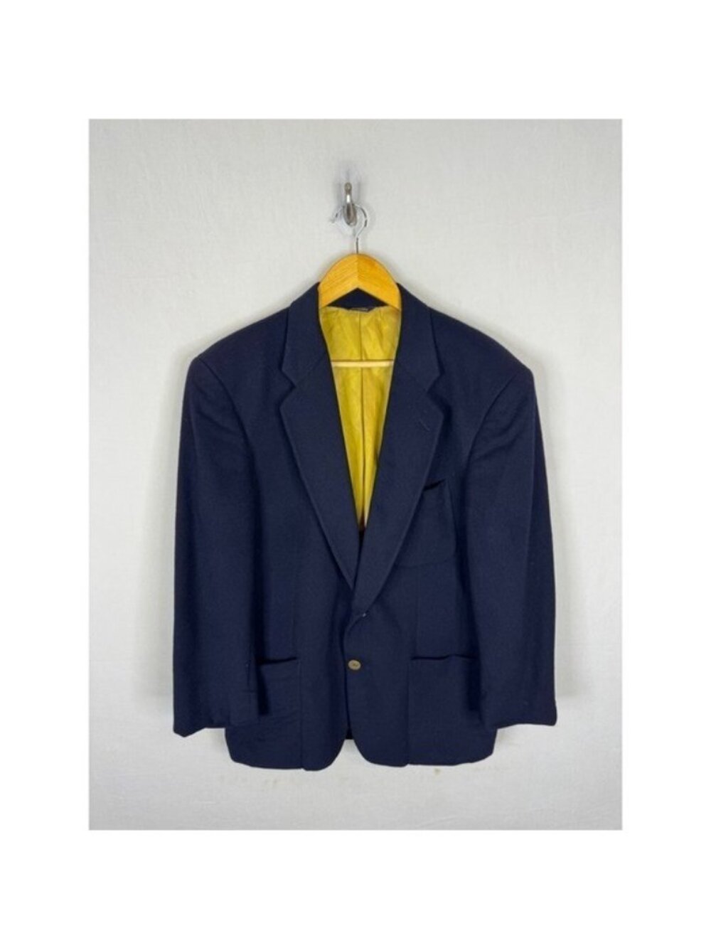 Baracuta Original Mens 40S  Blue 100% Pure Wool Blazer Sport Coat Made in USA